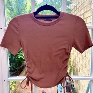 Zara Cinched Side Crop Top